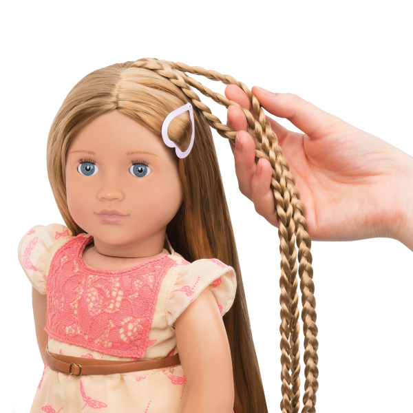 BD31073 Portia Hairplay Doll hair extension detail