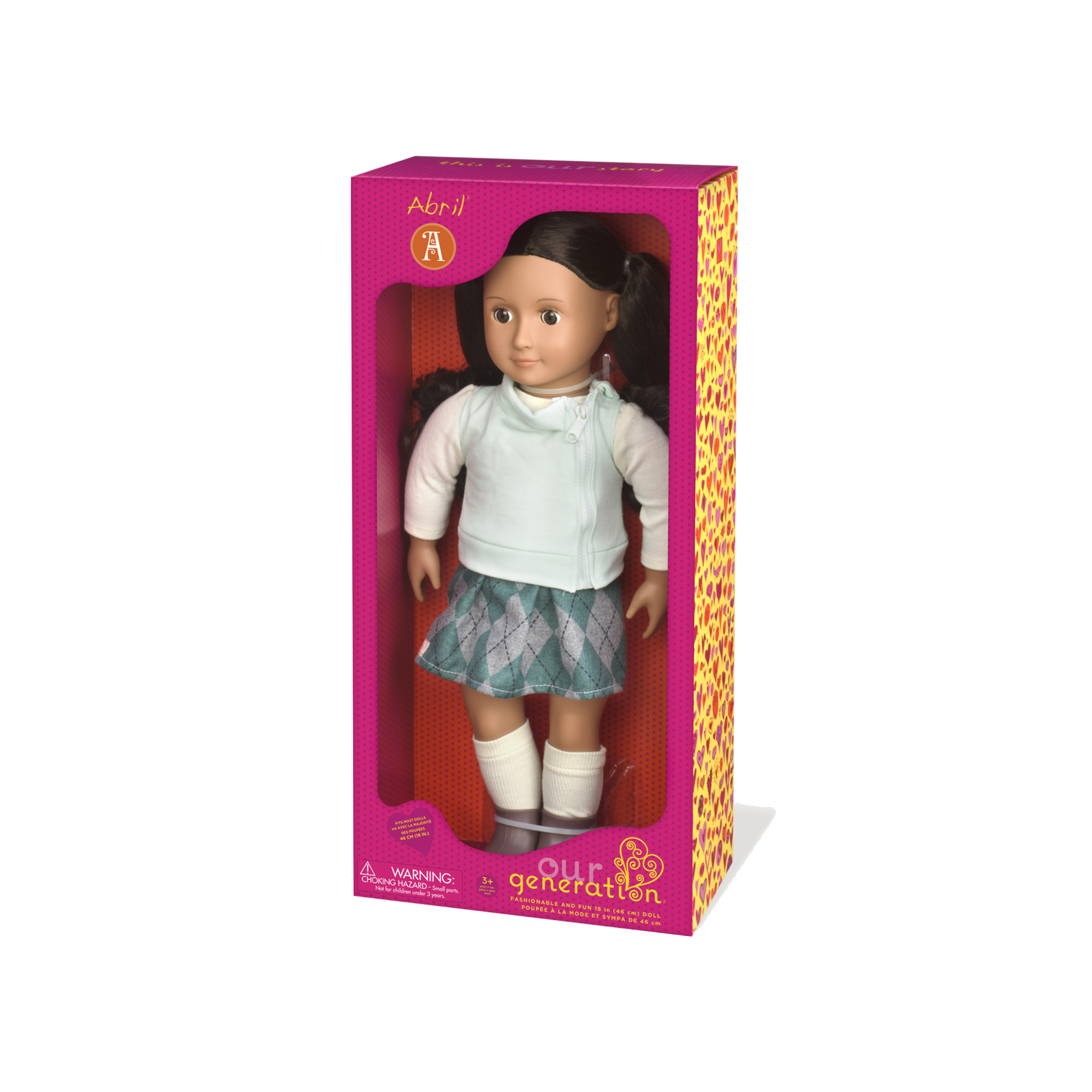 Abril 18-inch Doll package view