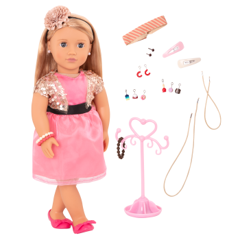 Audra 18-inch Jewelry Doll with Earrings