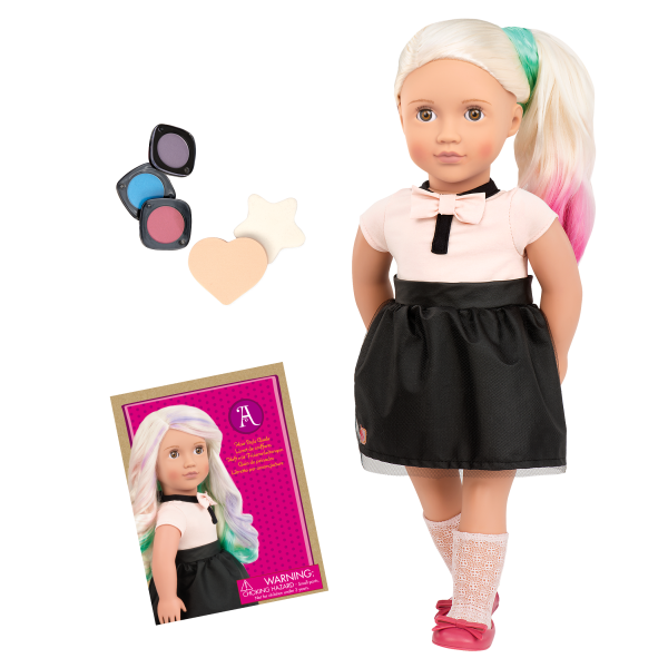 Amya 18-inch Hair Chalk Deco Doll