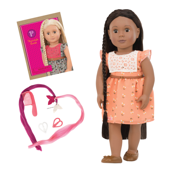 BD31088 Zuri Hairplay Doll all components