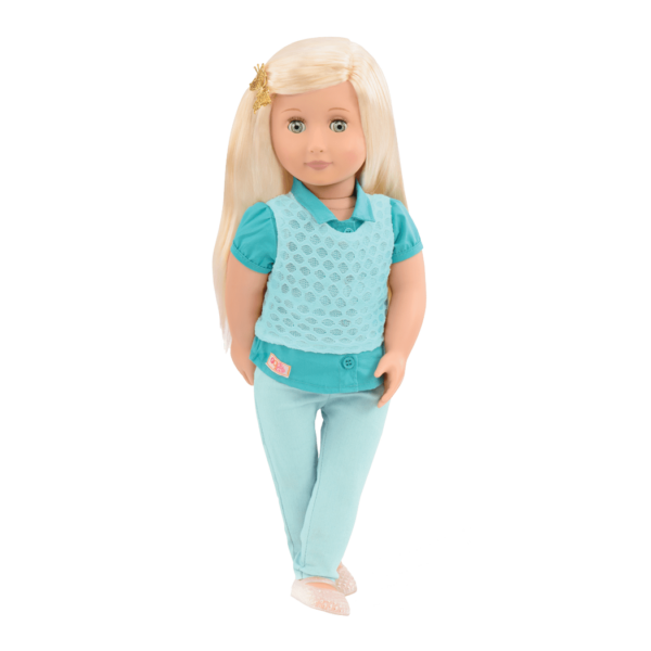 Celeste 18-inch Doll in Blue Outfit