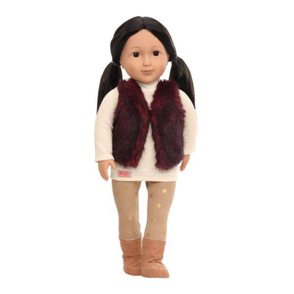 Tamaya 18-inch Doll with Fur Vest