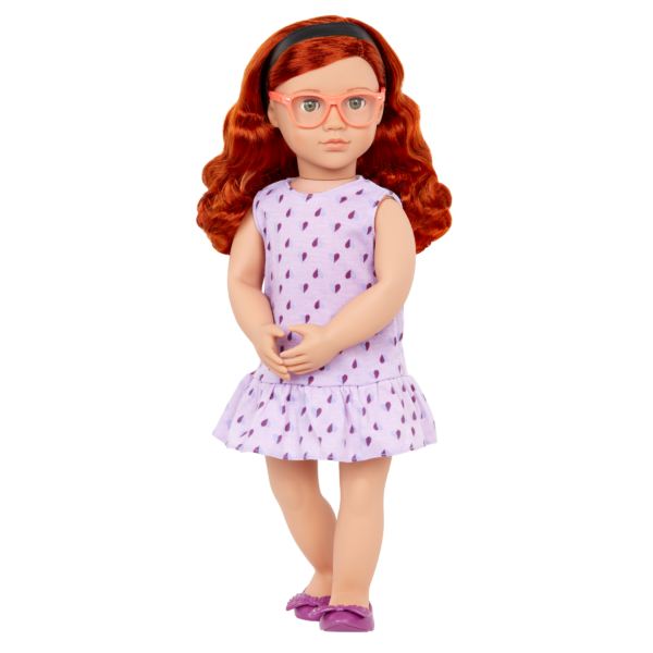Our Generation Posable 18-inch Science Doll Sia Red Hair & Green Eyes