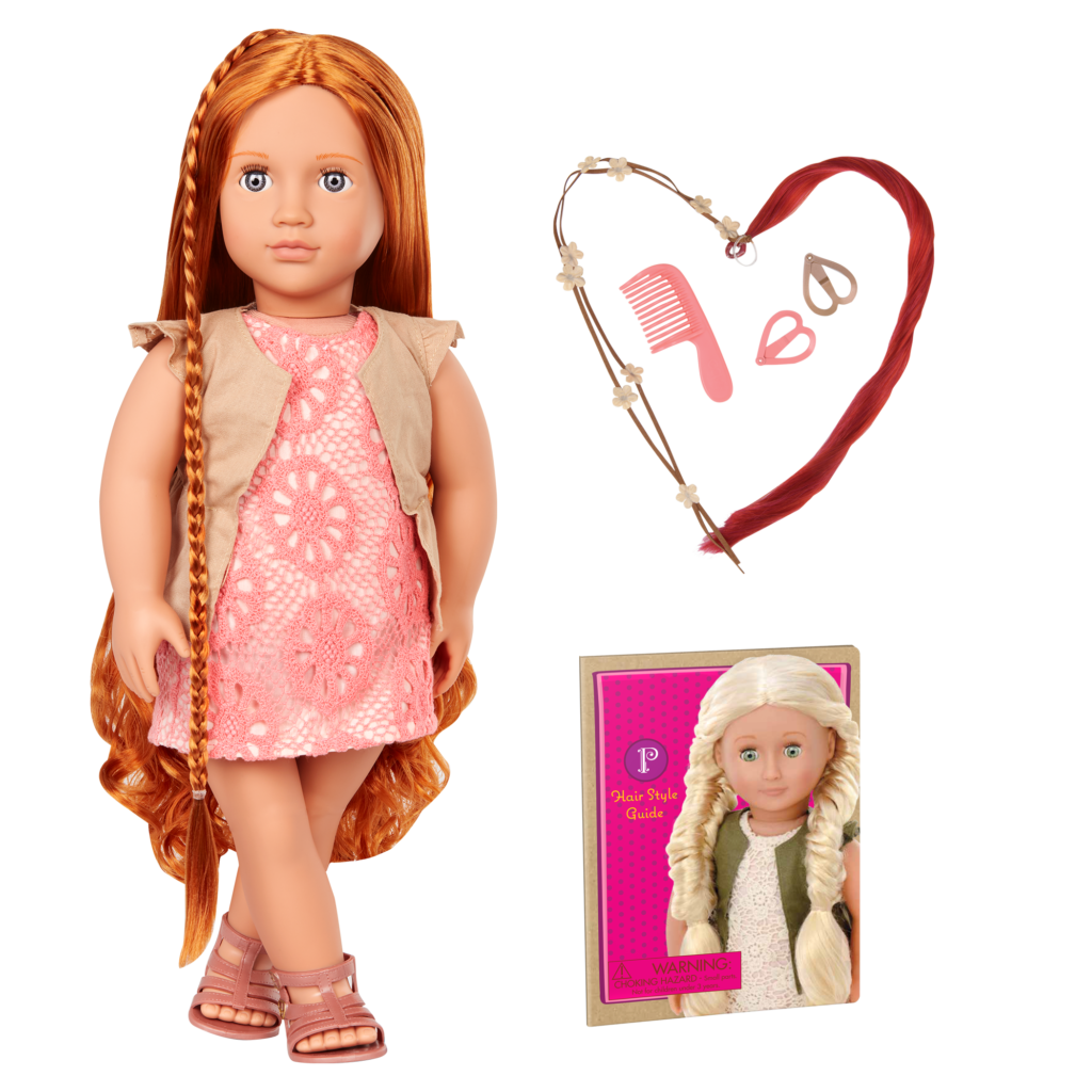 16 Button Child Doll Making Kit - Long Hair - A Child's Dream