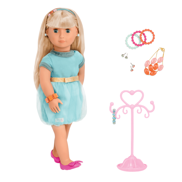 Adreena 18-inch Jewelry Doll with Earrings