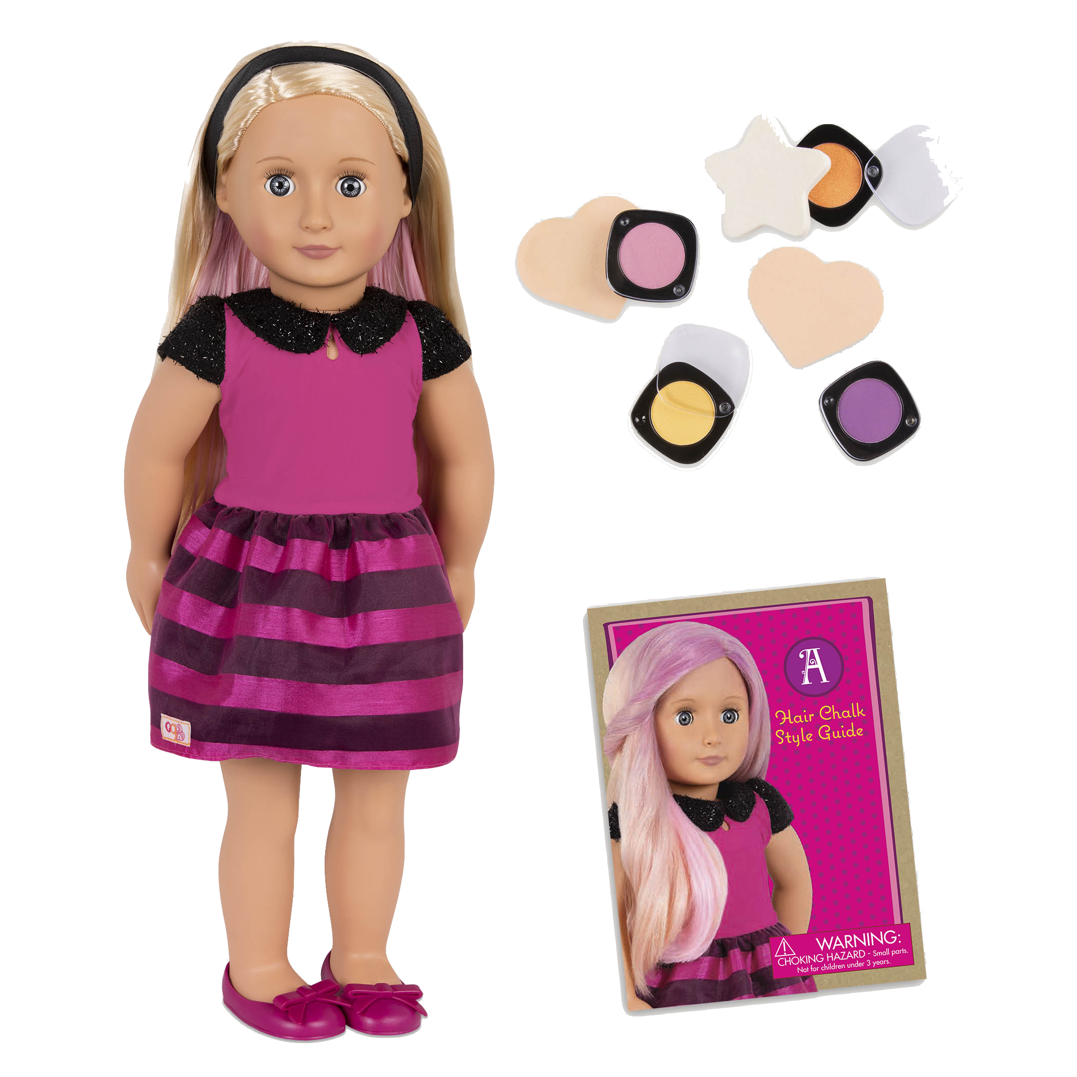 Adeline 18-inch Hair Chalk Deco Doll