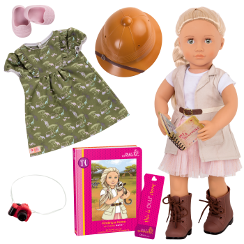 Naya 18-inch Deluxe Doll with Safari Outfit and Storybook