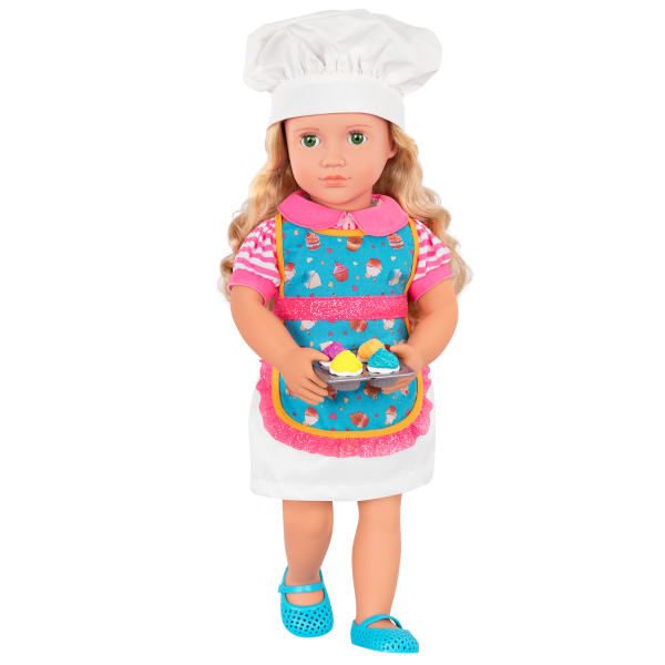 Deluxe 18-inch Jenny Doll Baking and cooking