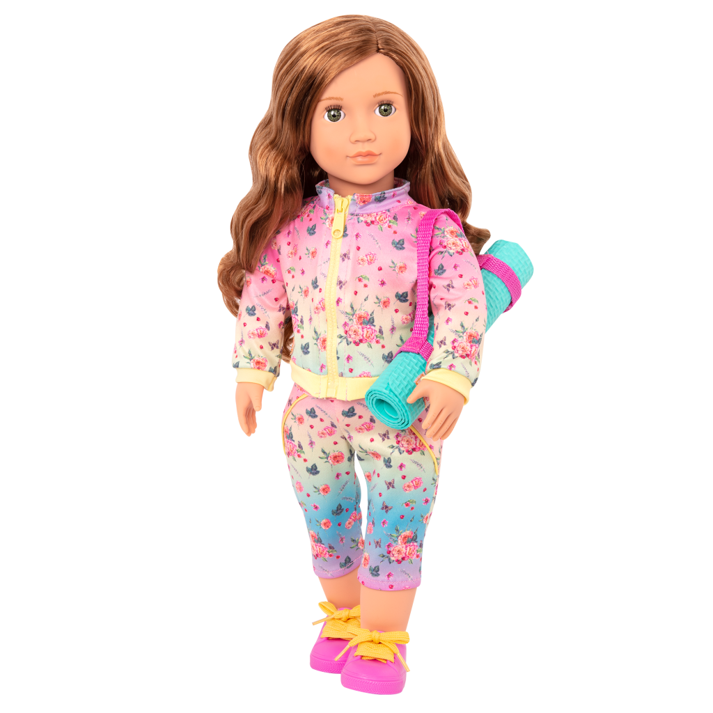 Lucy Grace (Heloisa Lolo), 18-inch Yoga Doll Brown Hair