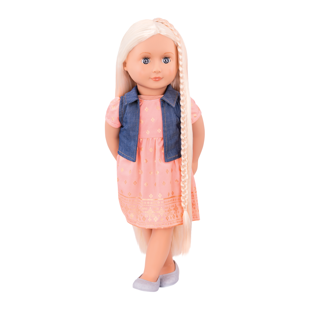 BD31203 Lyra hairplay doll standing view of doll03
