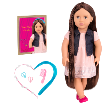 BD31204 NEW Kaelyn Hair Play Doll all components