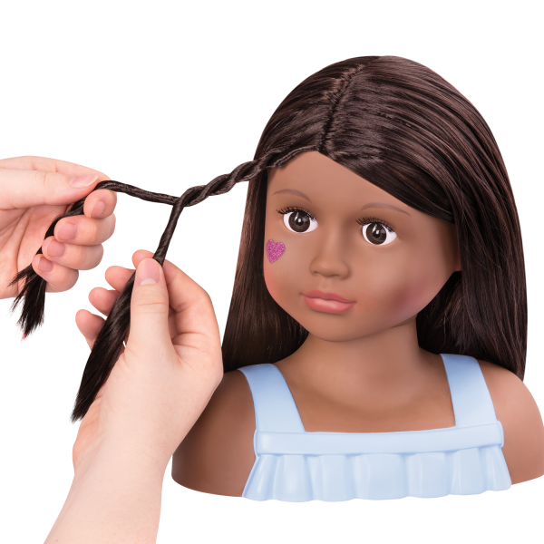 Nessa Doll Hair Styling Head with Braid Tutorial