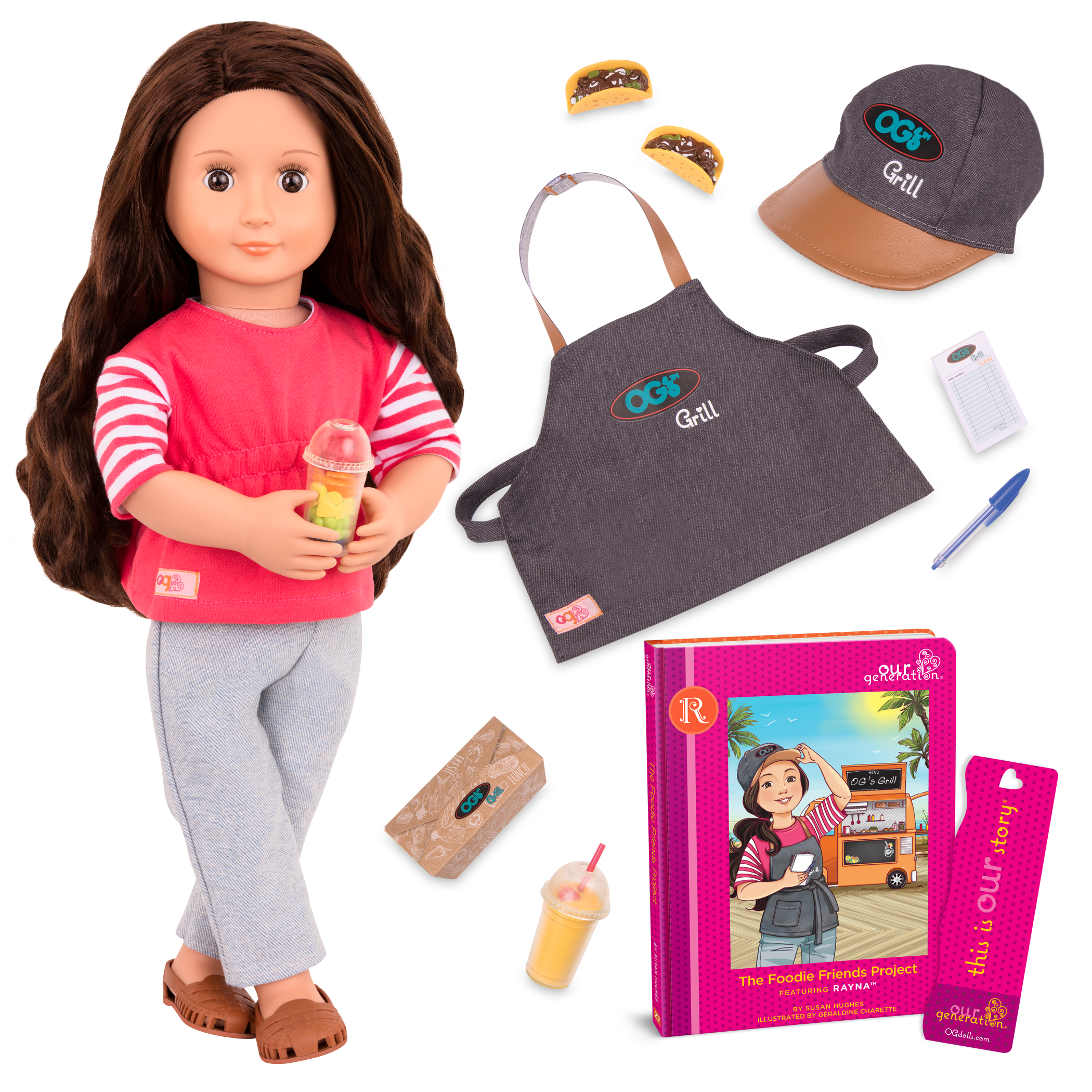 Rayna Deluxe 18-inch Food Truck Doll with Storybook