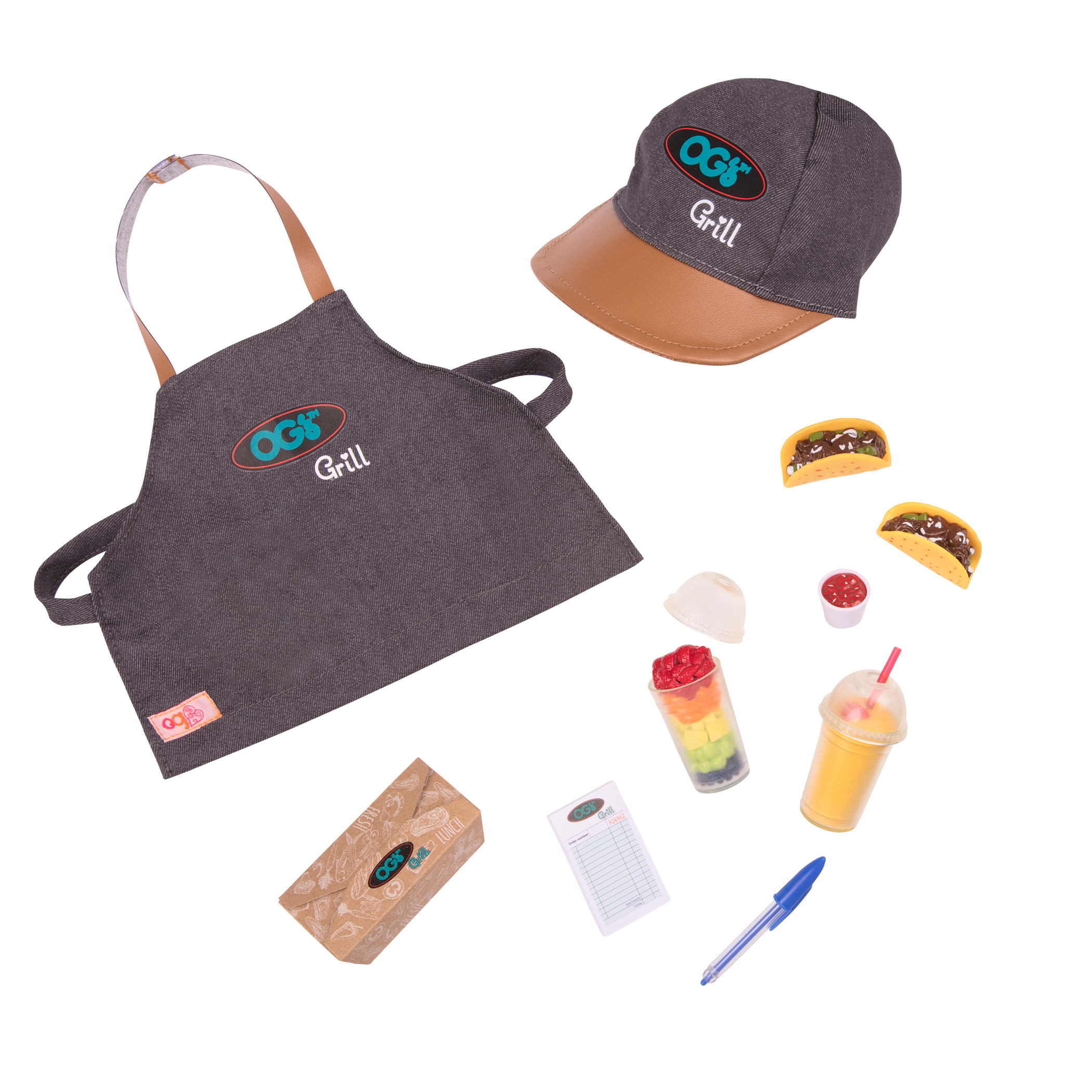 Detail of Food Truck outfit and accessories