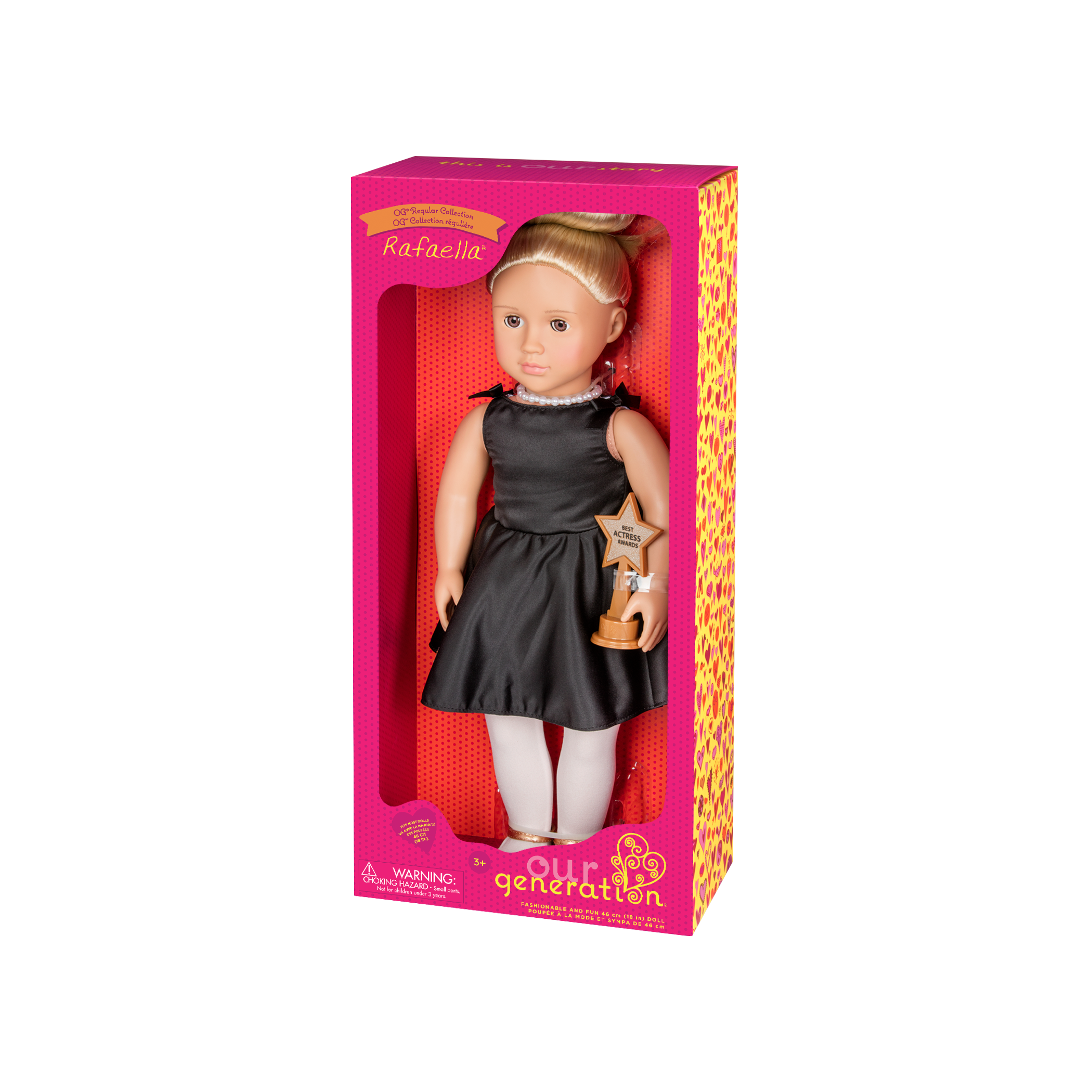 Rafaella Regular 18-inch Actress Doll in packaging