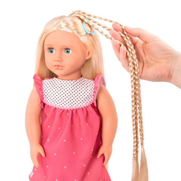 18-inch Hair Play Doll Hayley Blonde Hair