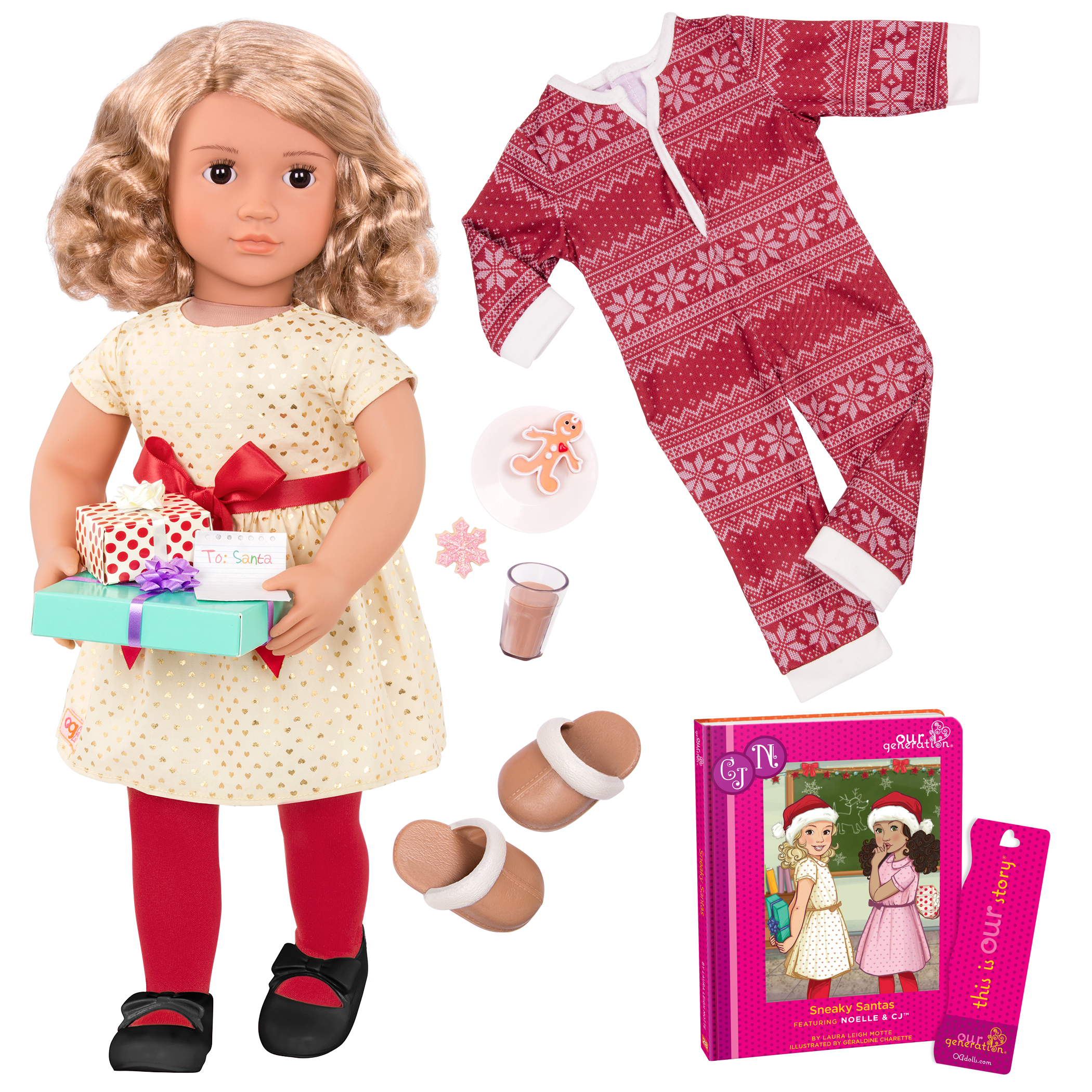 Noelle Deluxe 18-inch Christmas Doll with Storybook