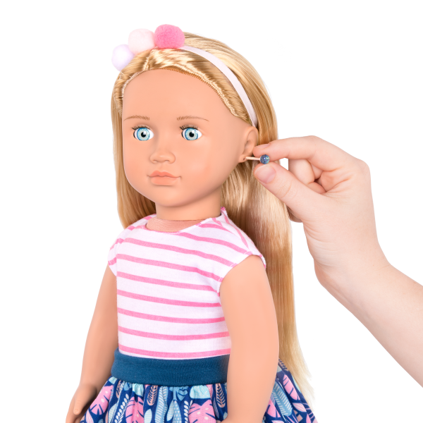 18-inch Jewelry Doll Alessia with Pierced Ears