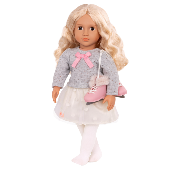 18-inch Ice Skating Doll Tess with Outfit