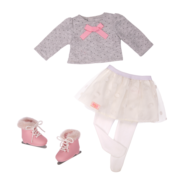 18-inch Ice Skating Doll Demi Clothes Outfit Accessories