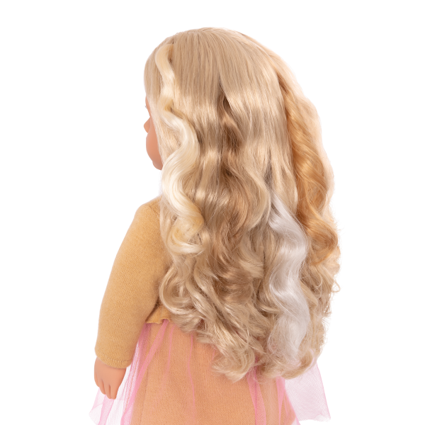 18-inch Doll Bianca with Hair Extension Clip-Ins