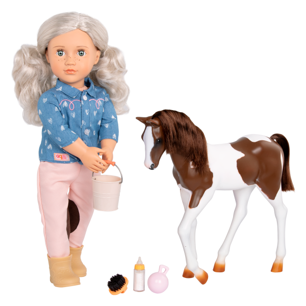 18-inch Equestrian Doll Yanira & Horse