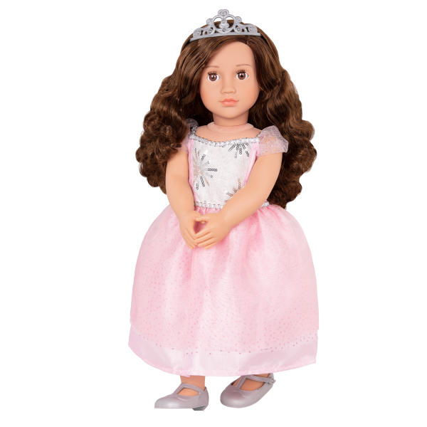 18-inch Doll Amina with Pink Dress Outfit Clothes Accessories