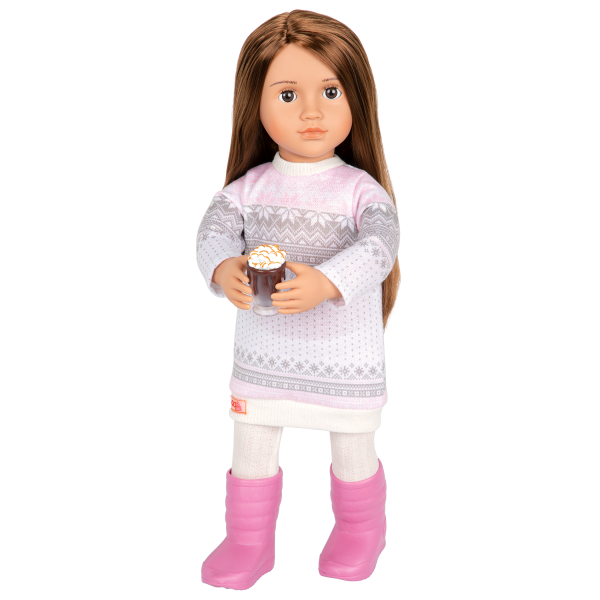 Posable 18-inch Doll Sandy Winter Outfit