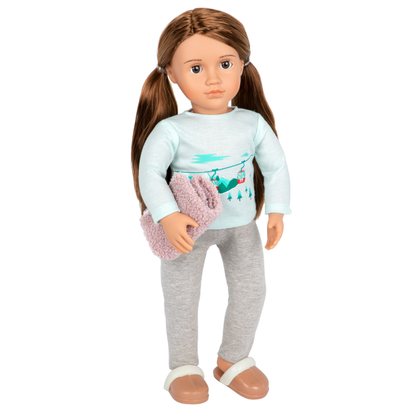 Posable 18-inch Doll Sandy Pajama Outfit