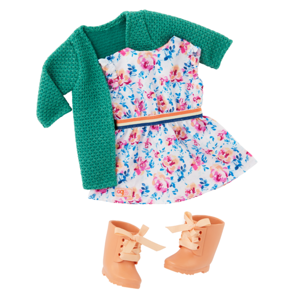 18-inch Gardening Doll Sage Outfit
