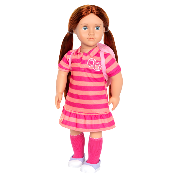 18-inch School Doll Kimmy Red Hair