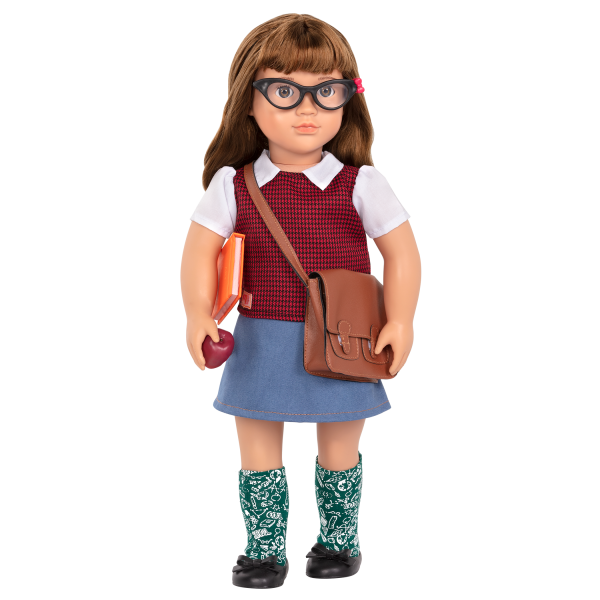 18-inch School Teacher Doll Taylor Brown Hair