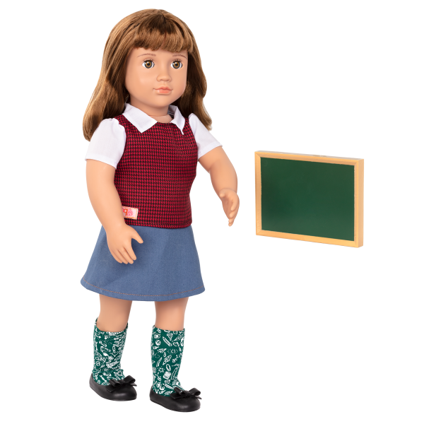 18-inch School Teacher Doll Taylor Chalkboard Accessory