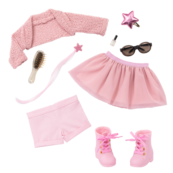 Our Generation Fashion Starter Kit & 18-inch Doll Stella Jewelry Accessories