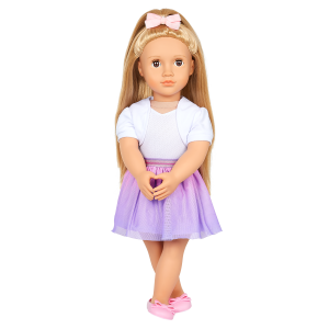 Our Generation 18-inch Fashion Doll Thea Purple Skirt Outfit