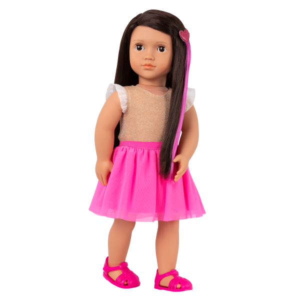 Our Generation Fashion Starter Kit & 18-inch Doll Amora Changeable Outfits