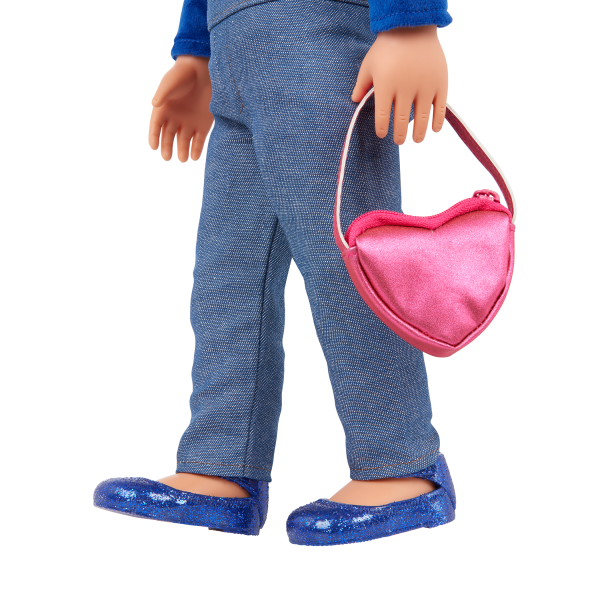 Our Generation Fashion Starter Kit & 18-inch Doll Amora Heart Purse