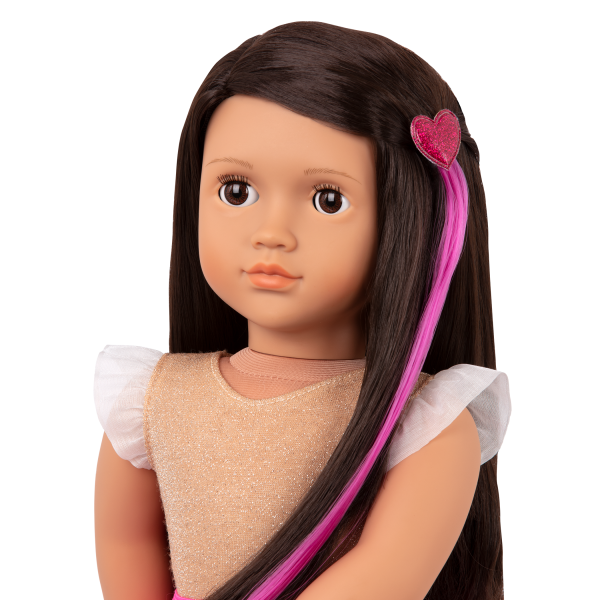 Our Generation Fashion Starter Kit & 18-inch Doll Amora Hair Extension