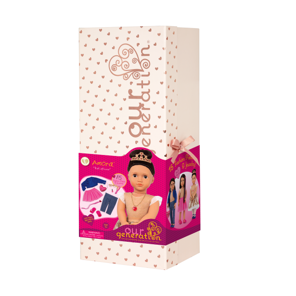 Our Generation Fashion Starter Set 18-inch Doll Amora Giftbox Packaging