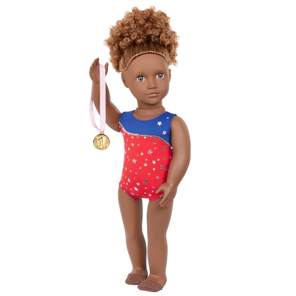 Athletic Team Series 18-inch Gymnastics Doll Nya Gold Medal