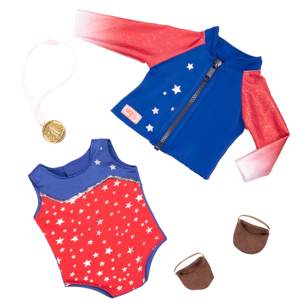 Athletic Team Series 18-inch Gymnastics Doll Nya Outfit