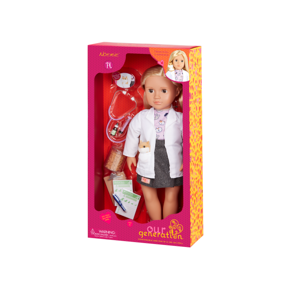 Our Generation 18-inch Vet Doll Noemie Packaging