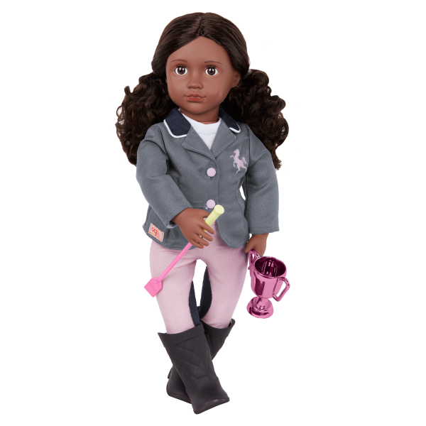 Our Generation Posable 18-inch Equestrian Doll Rashida Brown Eyes & Hair