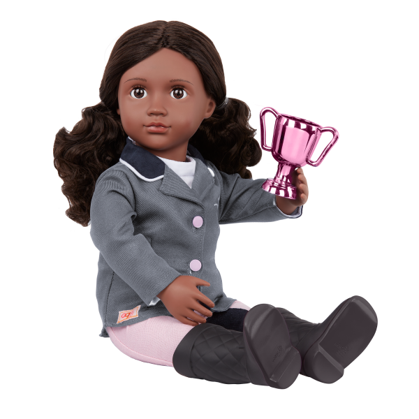 Our Generation Posable 18-inch Equestrian Doll Rashida Bendable Arms & Legs