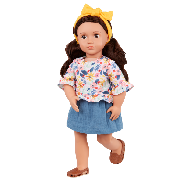 Our Generation Posable 18-inch Doll Rayna Brown Hair & Eyes