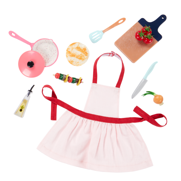 Our Generation Posable 18-inch Doll Macy Cooking Accessories