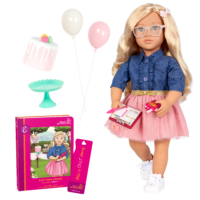 Our Generation Emily Posable 18-inch Party Planner Doll & Storybook