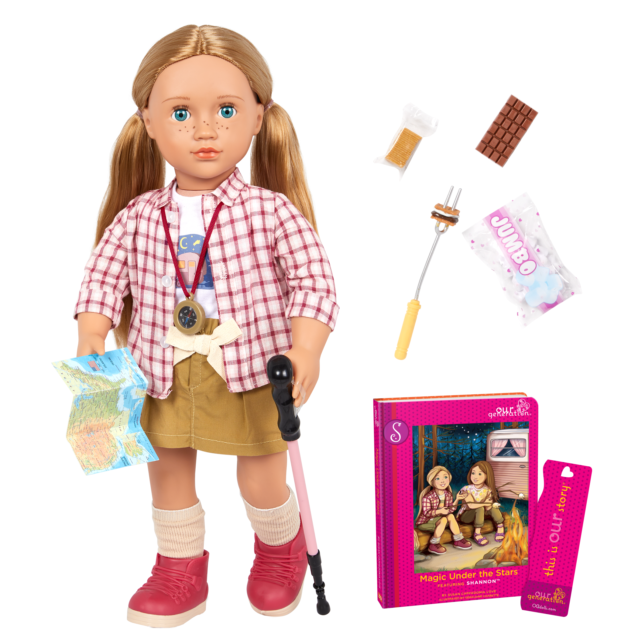 Our Generation Posable 18-inch Camping Doll Shannon