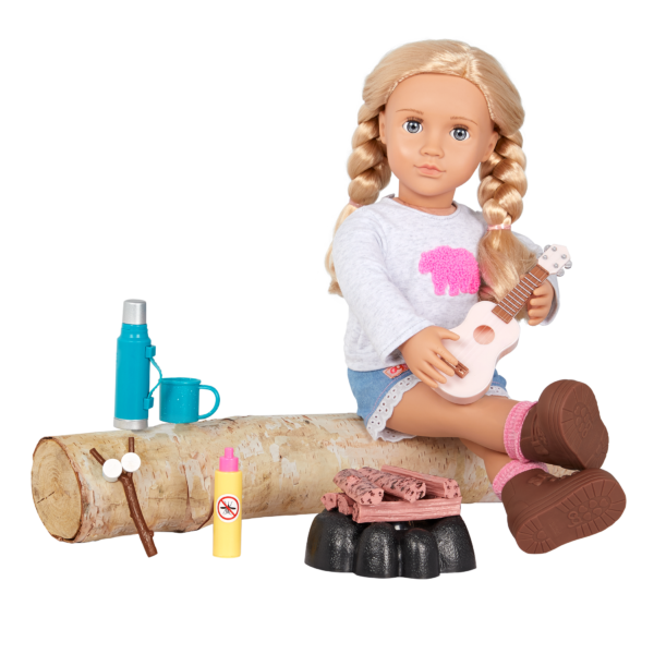 Our Generation 18-inch Doll Delilah Camping
